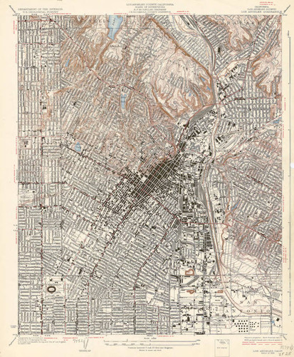 Los Angeles quadrangle, 1928
