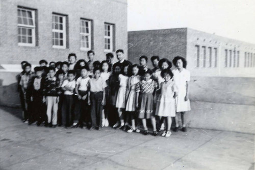 Lily Chan's class at the Catholic Chinese School at Bishop Road School