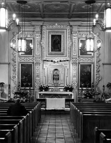 Altar wall of the Plaza Church on Main Street