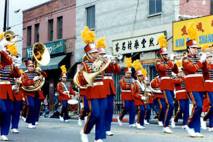 Chinese New Year parade celebrating the year of the ram