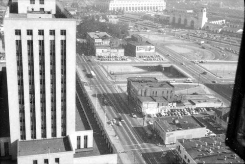 Aerial view of the Plaza from the City Hall observation floor