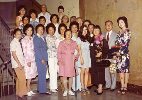 Lily Lum Chan was honored, beside her is her husband Stanley Chan