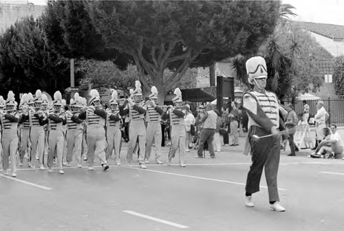 Los Angeles Chinese Chamber of Commerce: Golden Dragon Lunar New Year Parade. A marching band