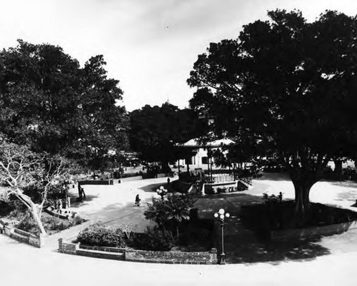 View of kiosko from an elevated position