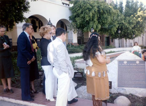 Indian plaque dedication