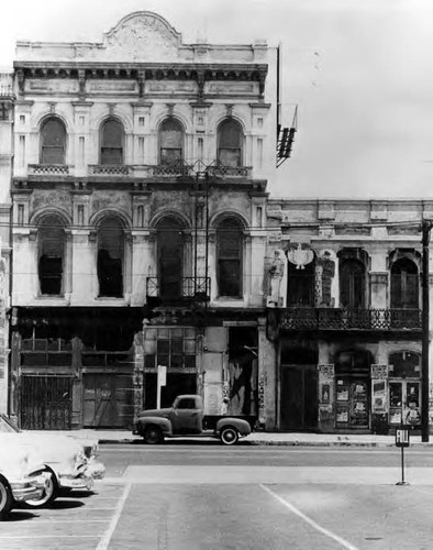 Merced Theater, Masonic Lodge, east side of Main Street