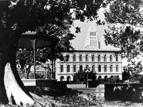 Plaza Park, Kiosko, and Pico House