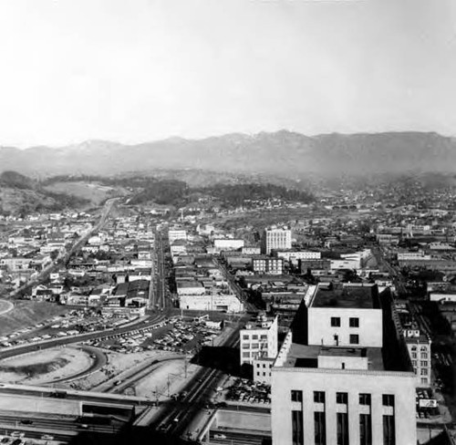 Looking towards Mt. Wilson from Federal Court building