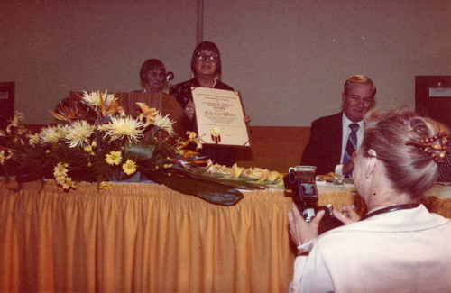 Award Day at the L.A. Convention Center. Lily Chan received five awards