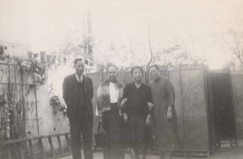 Mrs. Leung Leong and Dr. Katie Woo on the Soo Chow patio