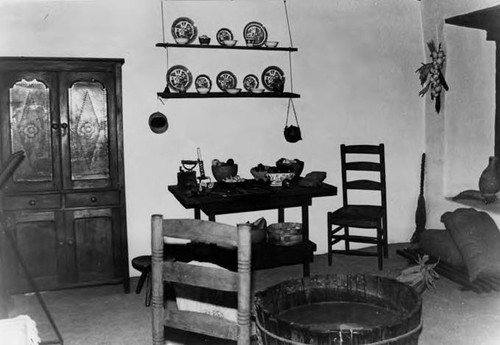 Shot of kitchen in Avila adobe