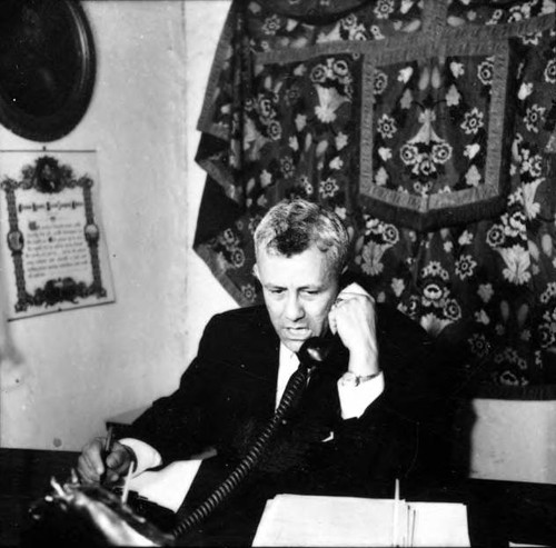 Mario Valadez sitting at a desk