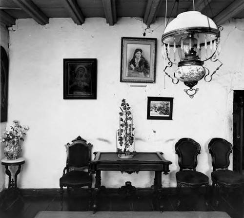 Interior of the Avila Adobe