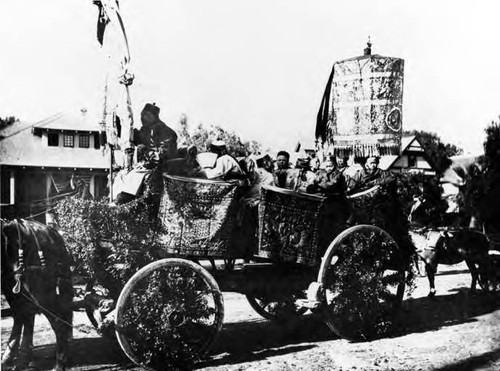 1897 La Fiesta. Chinese Merchants float