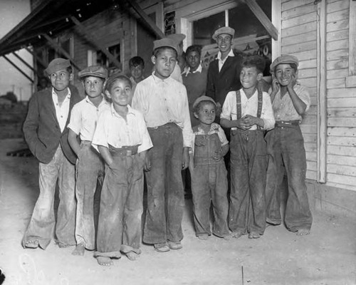 Group of young boys and girl of Chavez Ravine