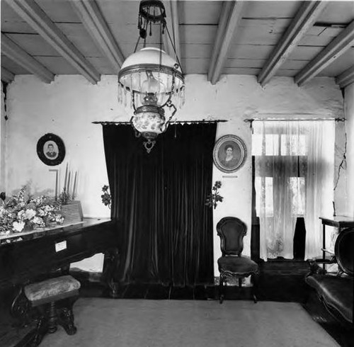 Interior of the Avila Adobe