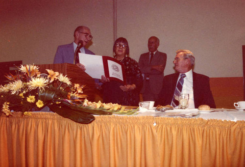 Award Day at the L.A. Convention Center. Lily Chan received five awards