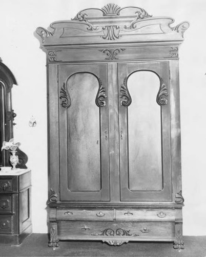 Armoire in the Avila Adobe