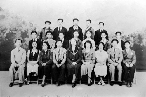 Chinese Club of Belmont High (Marge Ong is third from right)
