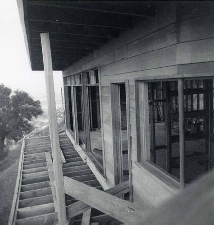 Exterior of the house with some of the wall completed (Spencer Chan Family)