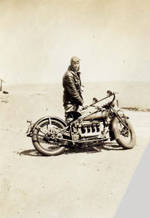 Man on a motorcycle