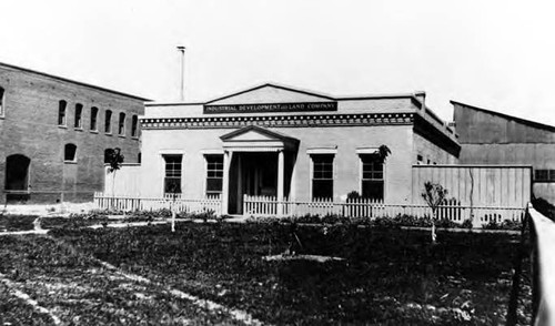 Old Matthew Keller home Alameda Street. It is one of L.A.'s first brick homes built and was used as an office for Union Station Development Co