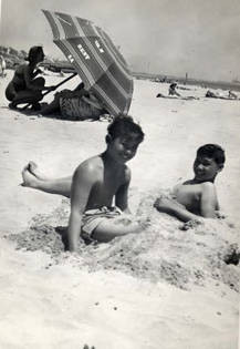 Gilbert and Ronald Siu at the beach