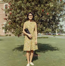 Susan Quan standing outside