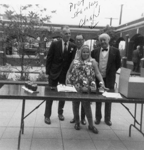 Stanley H. Chan and Lily Lum Chan at the Ambassador Hotel in Los Angeles. Stanley received the "International Teacher" award