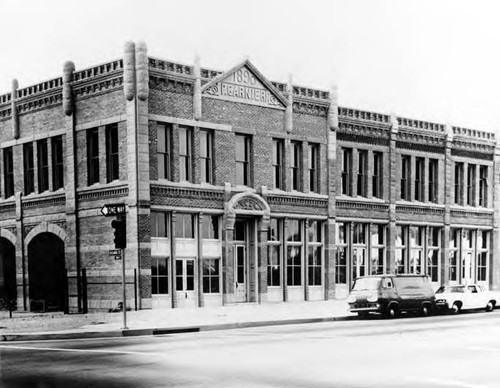 Garnier building and Jeannette Block at the intersection of Los Angeles Street and Arcadia Street