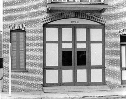 Firehouse door, "No. 1"