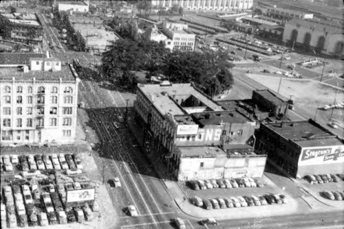 Aerial view of the Plaza