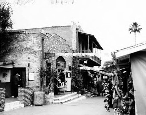 View of Sepulveda House from Olvera Street looking toward Macy Street