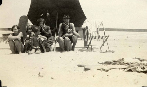 Group photo taken at a Long Beach picnic