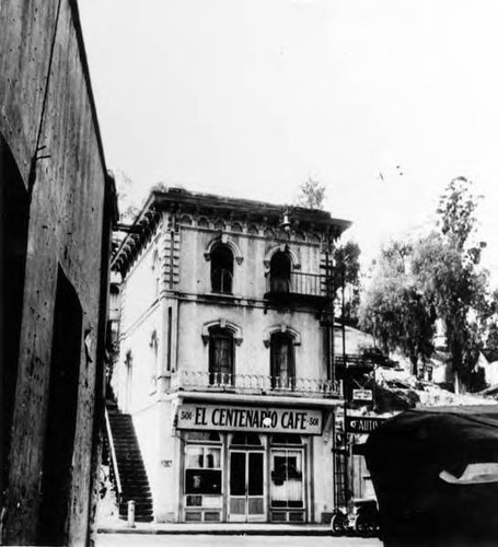 Beaudry Building as El Centenario Cafe at 501 New High Street