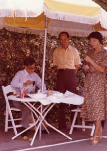 Central City Optimist Club's first annual art show at the home of Dr. and Mrs. Hollis Chang - August 6, 1978