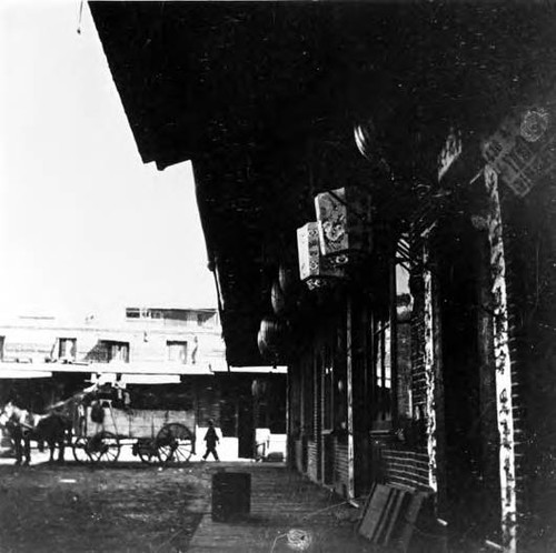 Los Angeles Street looking east toward Ferguson alley