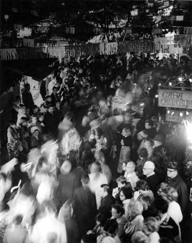 Las Posadas Christmas procession on Olvera Street