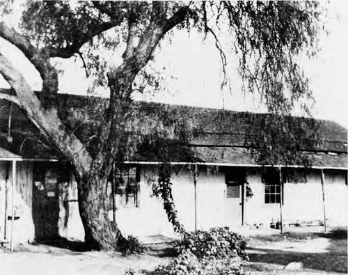 Francis Avila residence, Olvera Street, built in 1821, was the most pretentios house in the city. It was used by Stockton as his headquarters