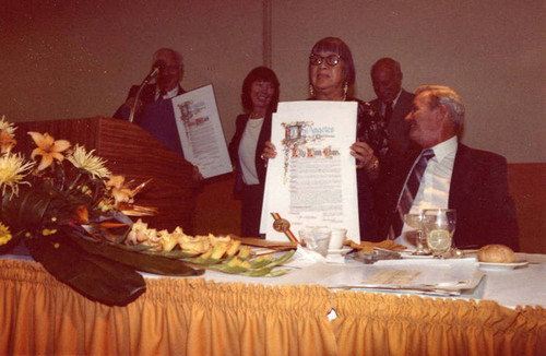 Award Day at the L.A. Convention Center. Lily Chan received five awards