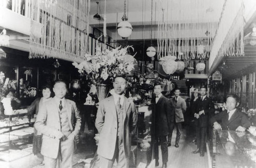 Interior of a jewelry store