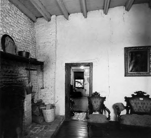 Interior of the Avila Adobe