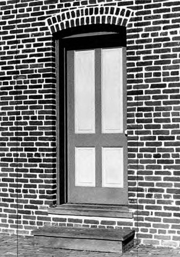 Side door to the Plaza Firehouse