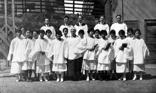 Church choir taken on Easter Day