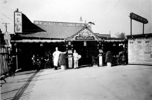 Wong-A-Loo's Chinese Hut, back "Ruby L. Louie via Myrtle Wong"