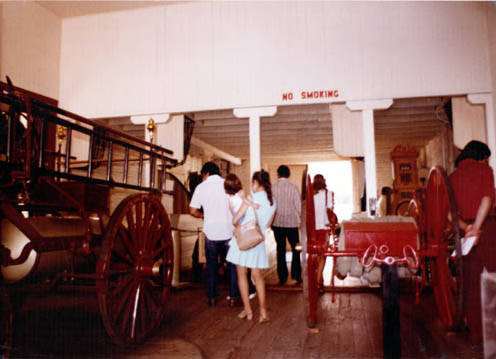 Interior shot of the Plaza Firehouse with crowd