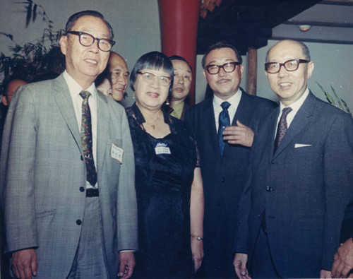 Photograph of Stanley Chan, on the left, and Lily Chan to the right of him