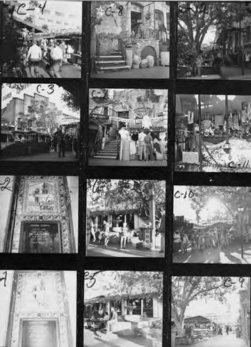 Proof sheet- views of Olvera Street