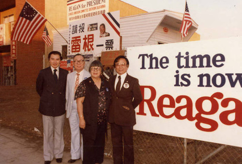 Stanley and Lily Chan's team to elect Ronald Reagan