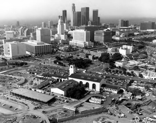 Aerial, Union Station with Plaza